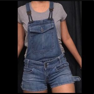 Convertible overalls shorts